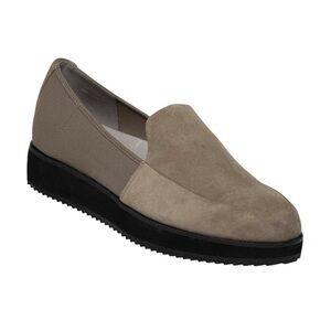 Eileen Fisher Dell mixed media suede slip on loafer shoes women’s size 7.5